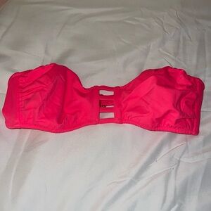 Victoria’s Secret Hot Pink Bandeau Swim Top size Medium NEVER WORN